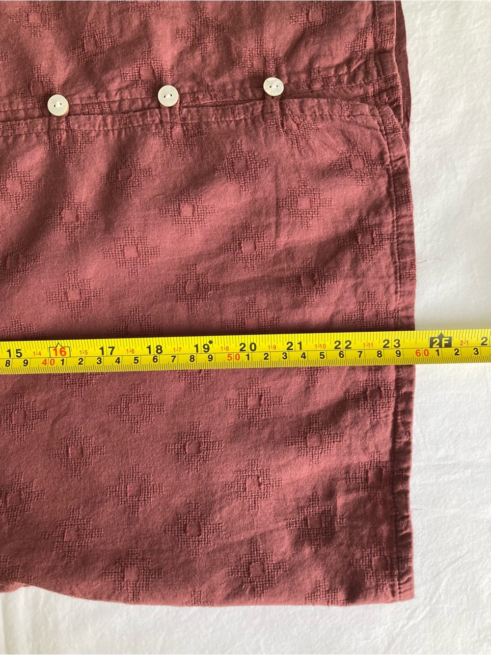 Anthropologie Cleobella Antonia Blouse Size M Brown/Burgundy - Picture 7 of 14